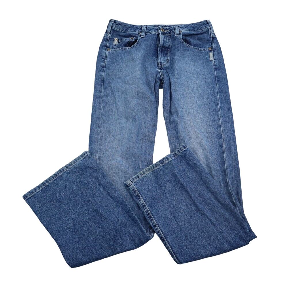 Silver Jeans Pants Womens 29 Blue Bootcut Mid Rise Button Zip Casual Denim